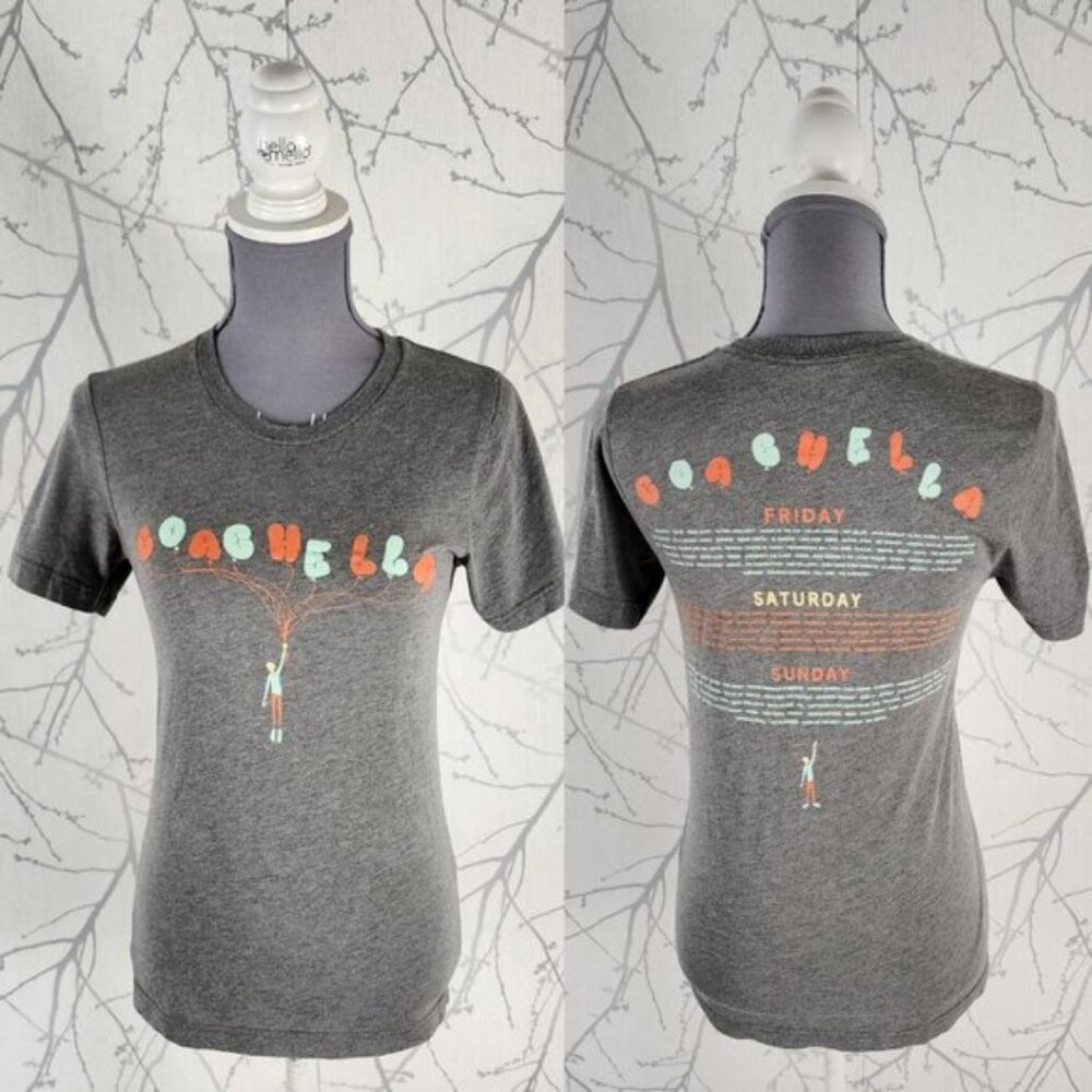 Coachella 2017 Gray Crewneck Short Sleeve Graphic Tee